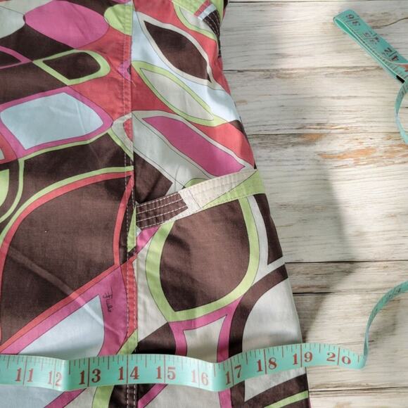 Vintage Emilio Pucci Mid Century Phicodelic Print Dress Size 6 Cotton Jersey - Picture 8 of 16